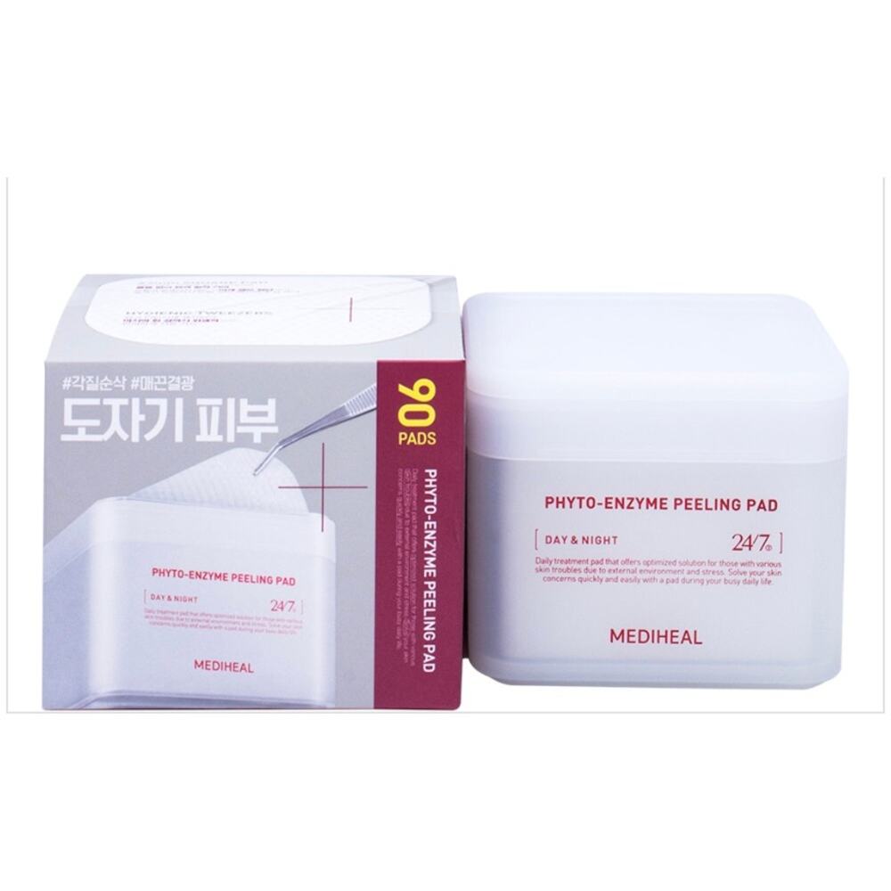 K Care: Mediheal 24/7 Day And Night Toner Pad 90 Pc*Phyto-Enzyme pad*Korean